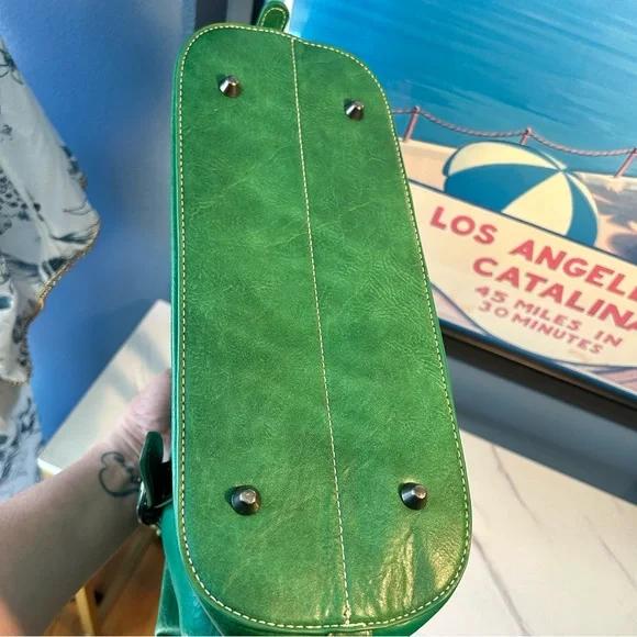 Wrangler Doctor Satchel Handbags Jet Elf Green - Picture 6 of 11